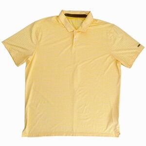 Nike Tiger Woods Golf Polo Men Size XL Striped Vapor BQ6722-393 Shirt